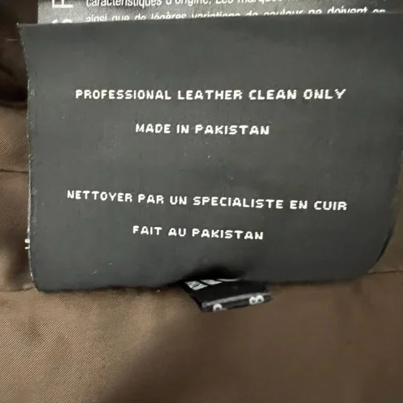 Buttery Leather Marc New York Olive Leather Moto Jacket Zip Banded Collar Medium - Picture 9 of 15